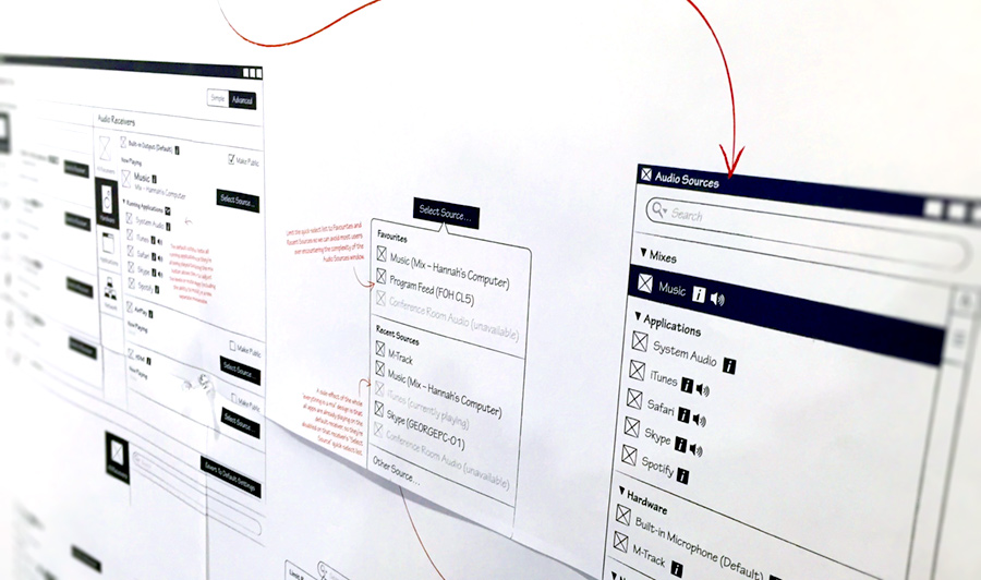 In the end, we provided Audinate with over 100 distinct wireframes, iterating on them in collaboration with their development team to address problems they uncovered