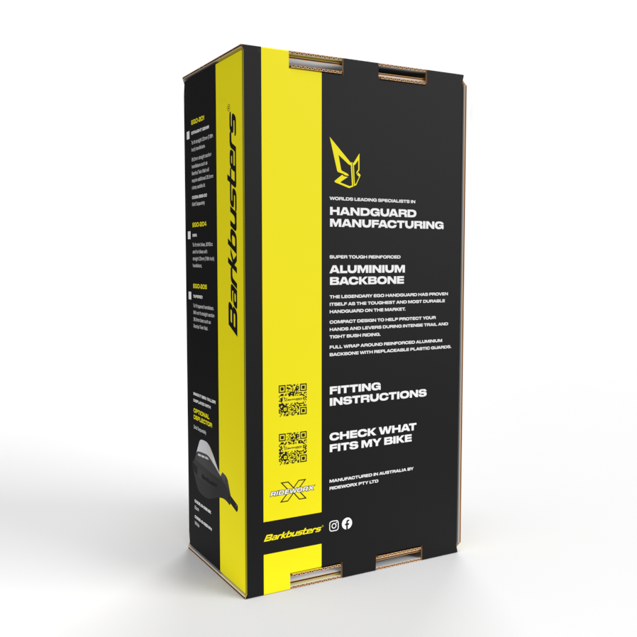 The back of our sustainable packaging design for EGO